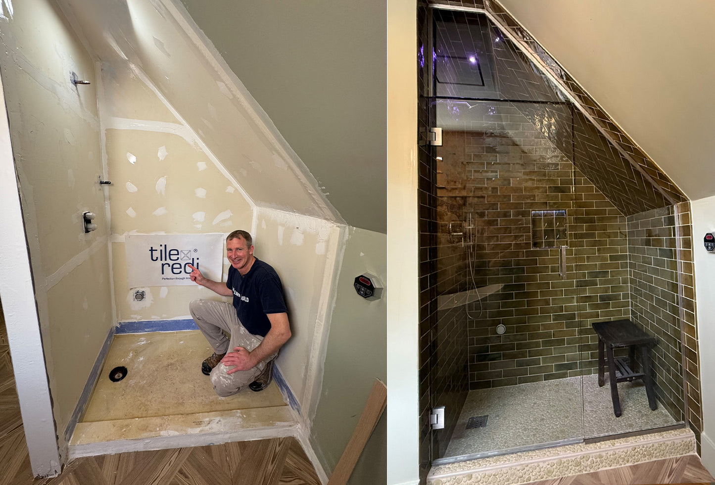 Tile Redi Steam Shower Bathroom Remodel Course