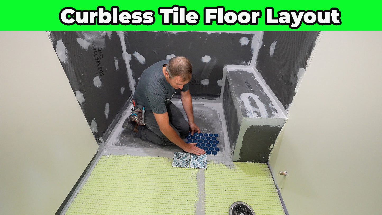 Hydroblok Curbless Tile Shower Course
