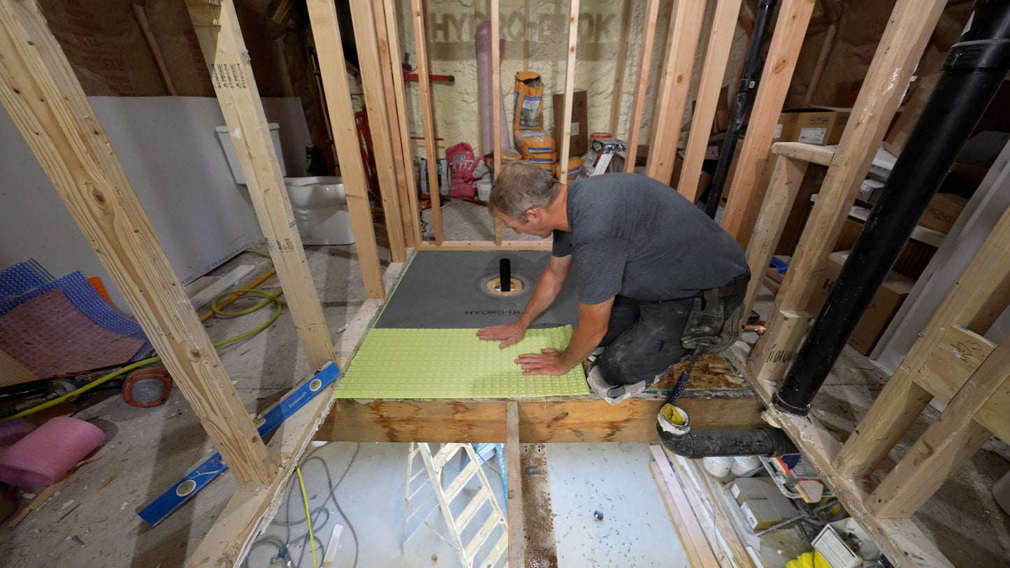Hydroblok Curbless Tile Shower Course
