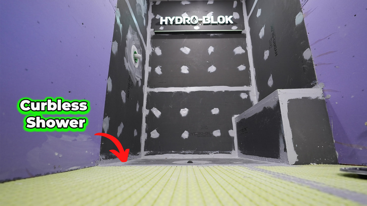Hydroblok Curbless Tile Shower Course