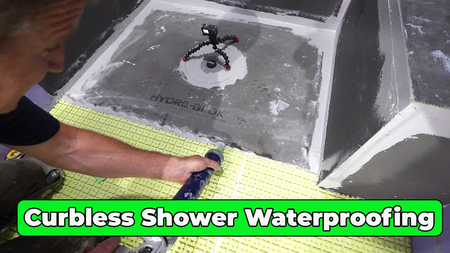 Hydroblok Curbless Tile Shower Course