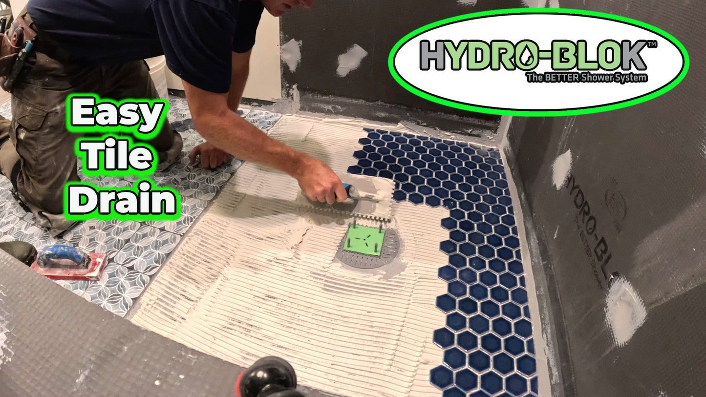 Hydroblok Curbless Tile Shower Course