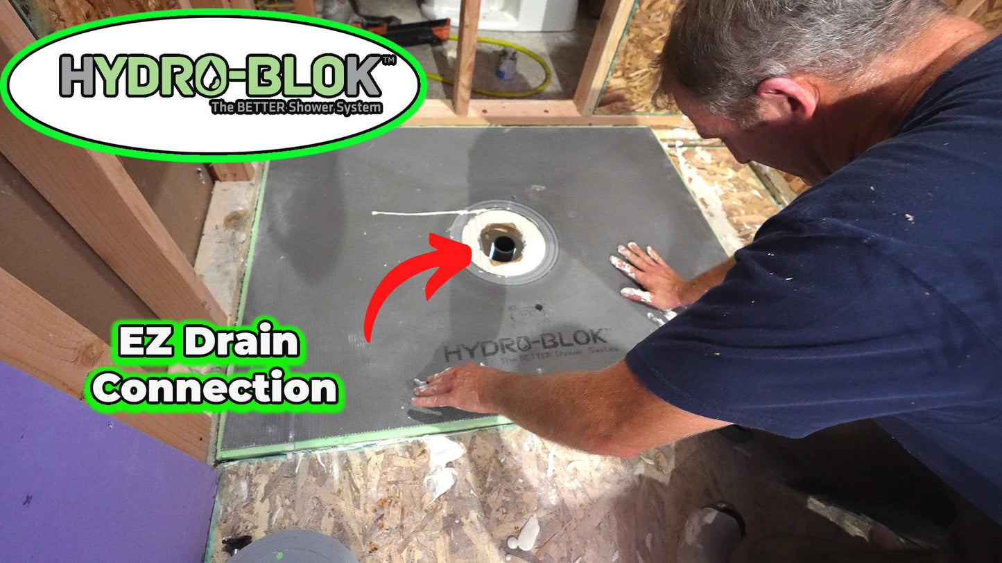 Hydroblok Curbless Tile Shower Course