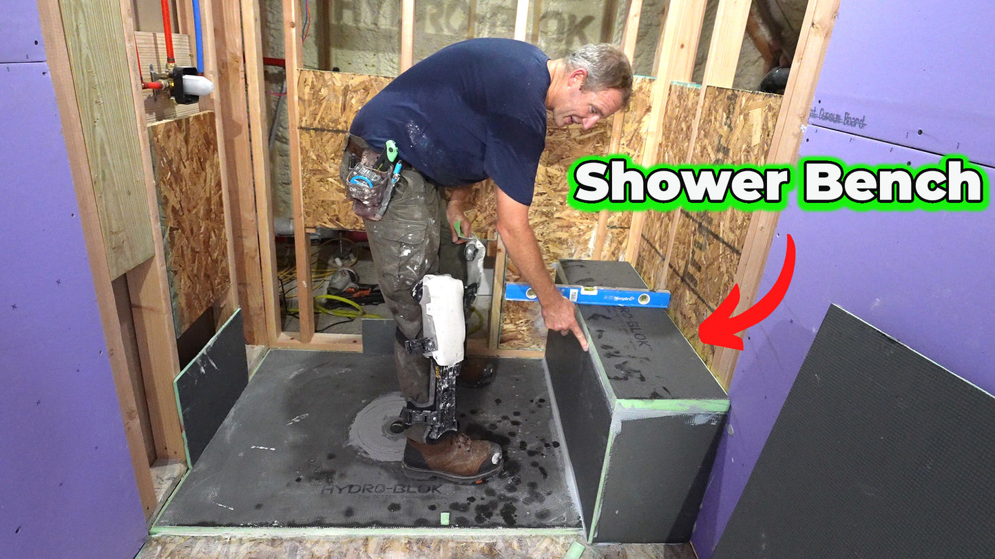 Hydroblok Curbless Tile Shower Course